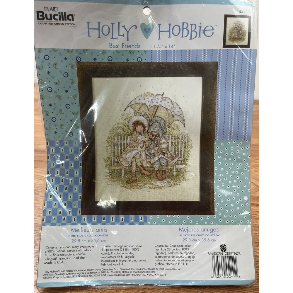 Plaid Bucilla Holly Hobbie Best Friends Counted Cross Stitch Kit 45211 NEW